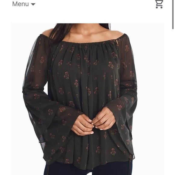 White House Black Market off shoulder top - Picture 11 of 11